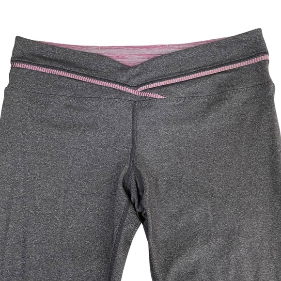 lululemon Priiti Crop Heathered Coal / Muted Mauve Stripes Galore - Picture 3 of 15
